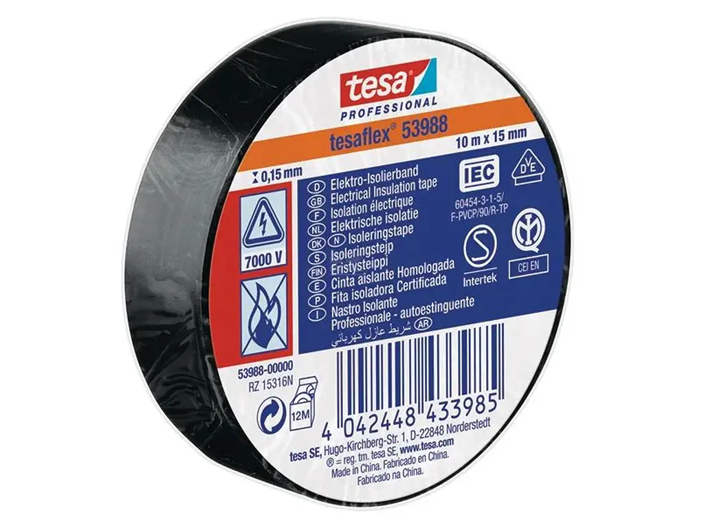 Tape black isolation 15x10 meters