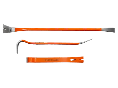 Premium Wrecking Bars with Bent and Flat End SET