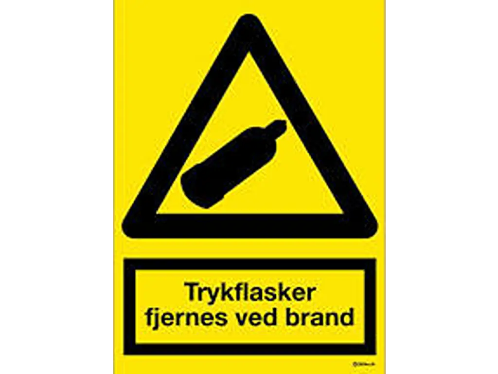 Trykflasker fjernes ved brand A4 - Plast