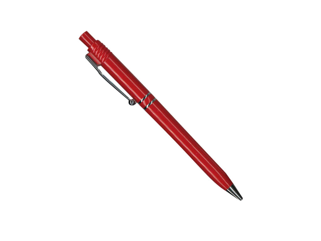 Pen Raja crome red