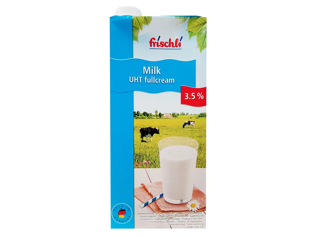 UHT Full cream milk 1 liter