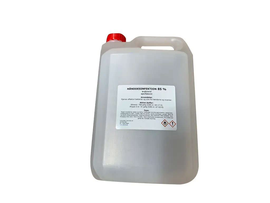 Hand disinfection with clycerin 85% 5 liter