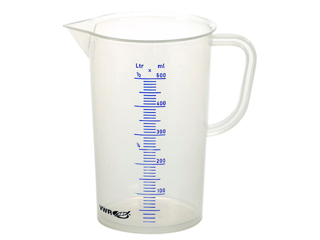 Measuring beakers with handle