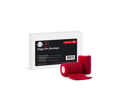 Piggy Pro bandage 9cmx6m rød 12 stk.