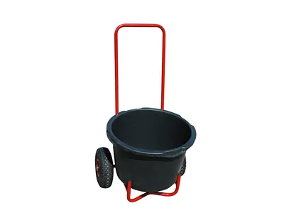 Trolley for dead piglets incl. 40 ltr black bowl