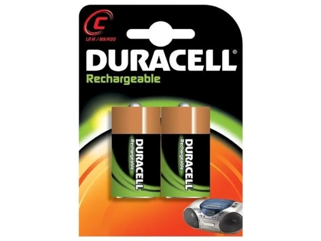 Batteri genopladeligt C LR14 pk. med 2 stk. 