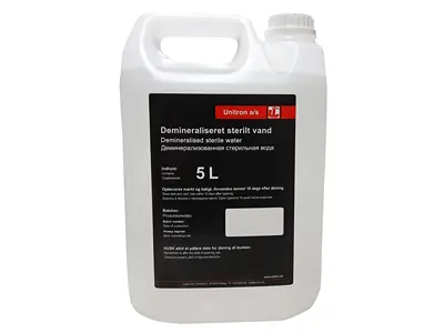 Demineraliseret sterilt vand 5 ltr.