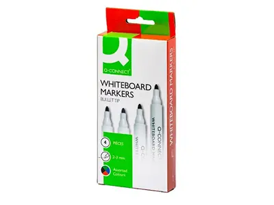 Whiteboard marker pk. med 4 ass.