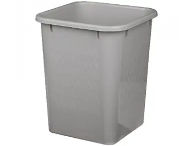 Plastic trashcan 14 ltr. gray