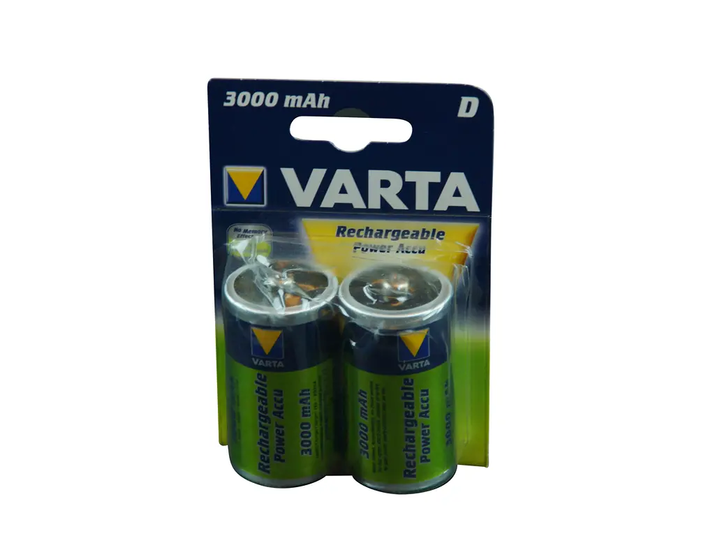 Batteri LR20 genopladeligt 2 stk.