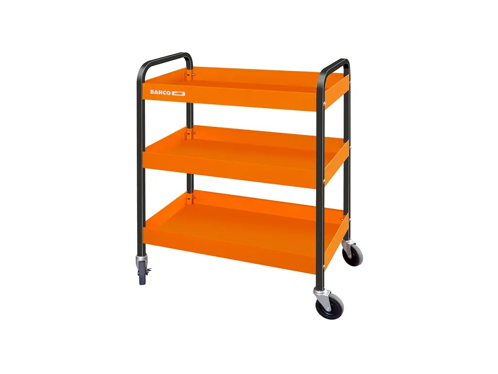 Three Tray Steel Roll Cart