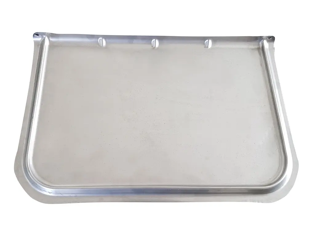 Feedingplate stainless for piglets-UniFeeder with trailing edge