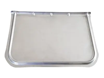 Feedingplate stainless for piglets-UniFeeder with trailing edge